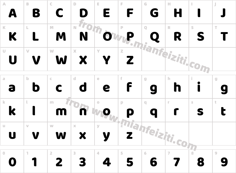 BalooBhai-Regular字体字体映射图