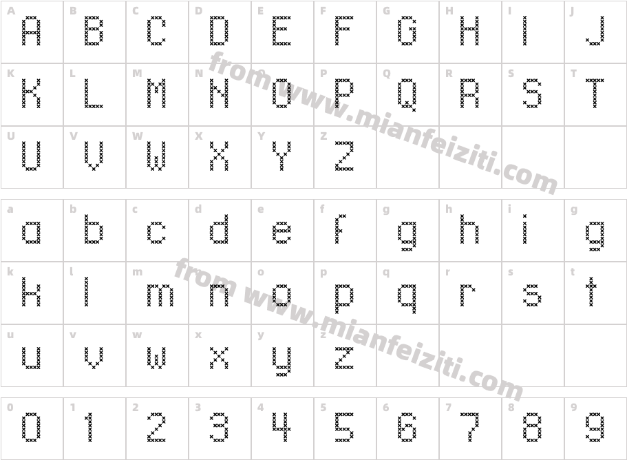 LL-XMas字体字体映射图