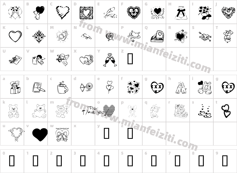 KR-Valentine-Dings-2002-1字体字体映射图