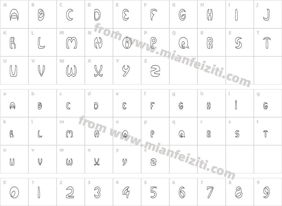 QURVH-T1 (1)字体字体映射图