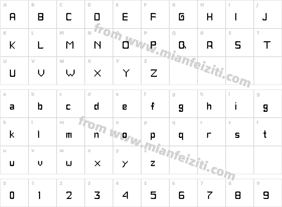 AbaseRegular-e4nl字体字体映射图