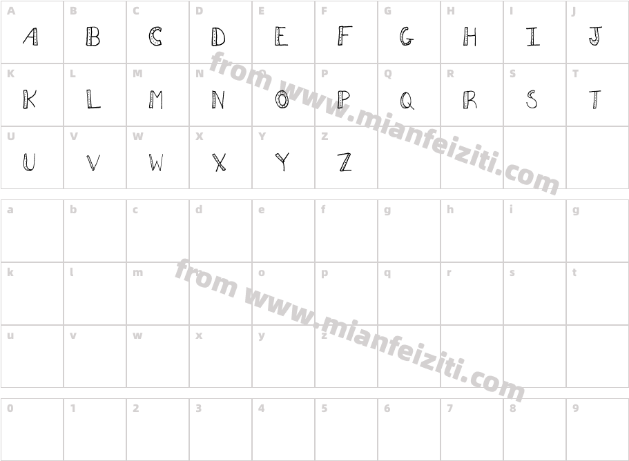Aezdots-g2XY字体字体映射图