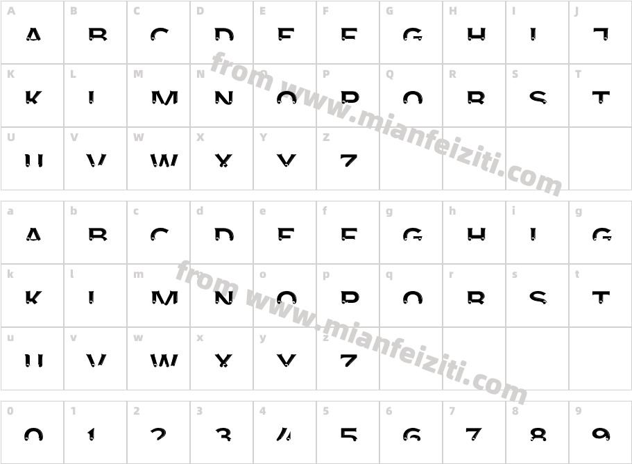 Agreloyint3-wAKx字体字体映射图
