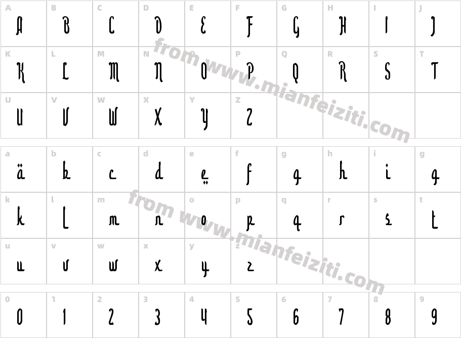 Aidilfitri-1Gaa2字体字体映射图